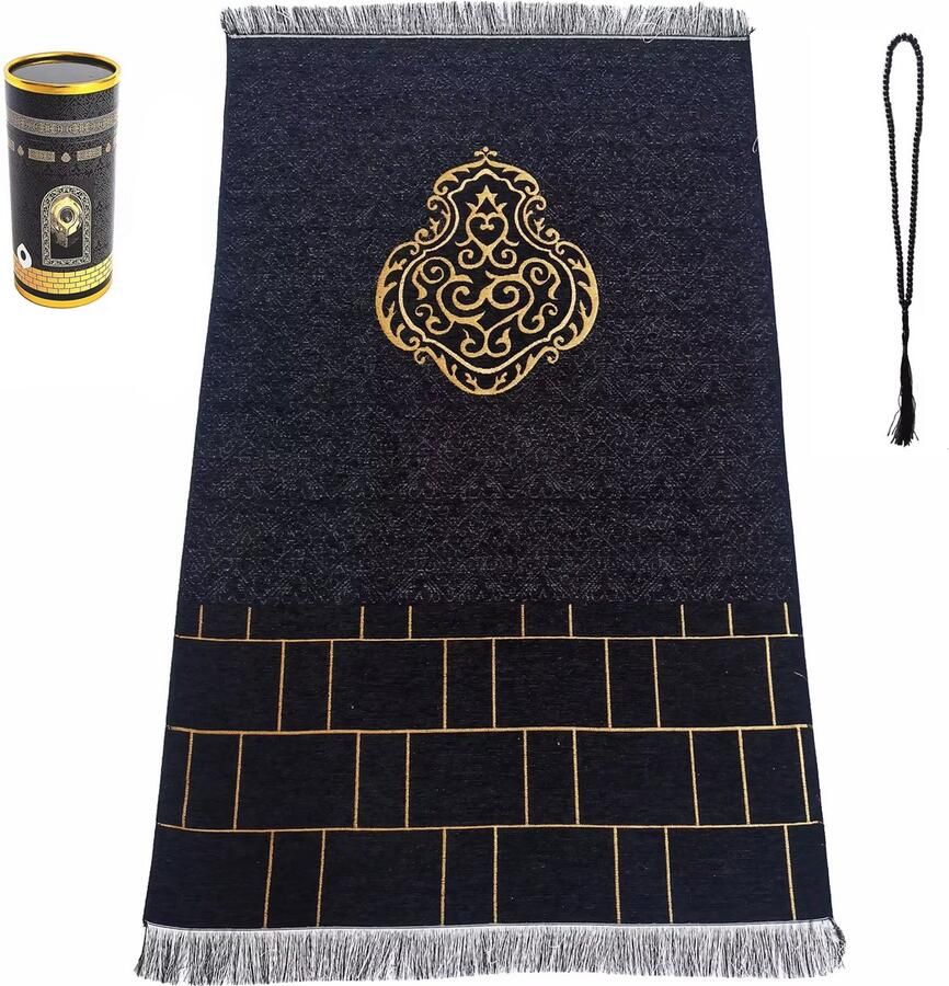 Igoods Gebedskleed met Tasbih Giftset Opvouwbare Gebedskleed Islam 110x70cm