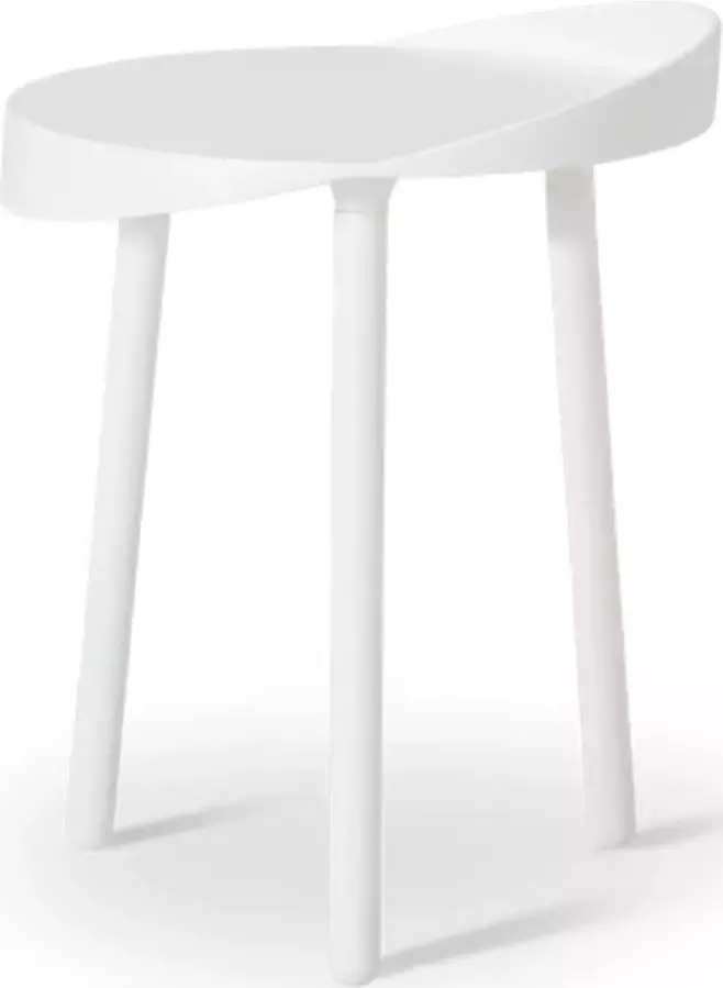 Ijcoon design salontafel Kelp Side ronde bijzettafel 40cm hoog Nederlandse designers wit