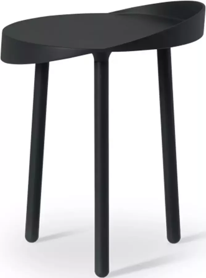 Ijcoon design salontafel Kelp Side ronde bijzettafel 40cm hoog Nederlandse designers zwart