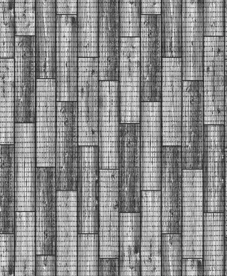 Ikado Antislipmat op maat grijze plankenvloer 65 x 600 cm