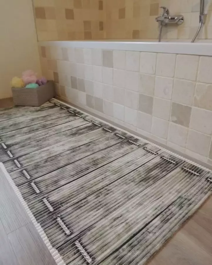 Ikado Antislipmat op maat met houtlook 65 x 600 cm