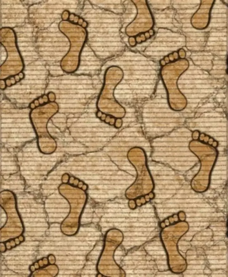 Ikado Antislipmat op maat voetjes 65 x 280 cm