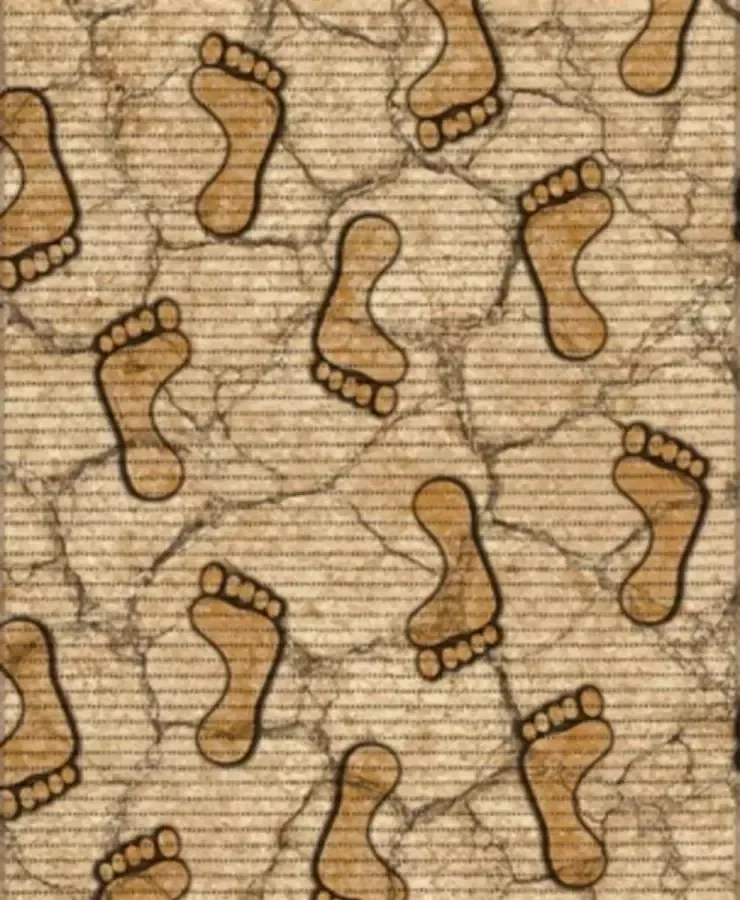 Ikado Antislipmat op maat voetjes 65 x 400 cm