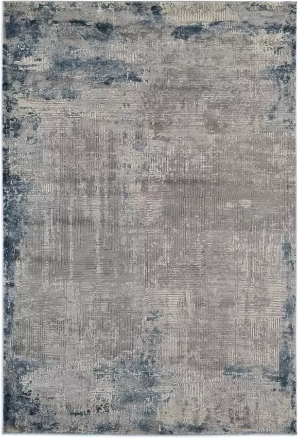 Ikado Modern tapijt in grijs en blauw 160 x 230 cm