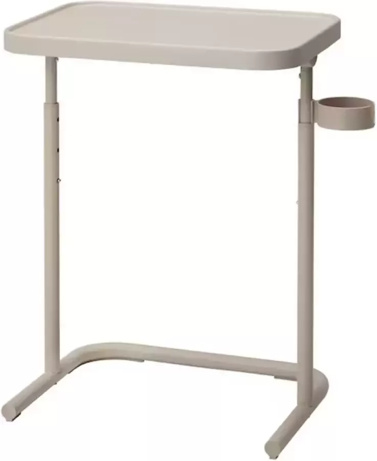 ikea BJÖRKÅSEN Laptophouder Beige Multifunctioneel Met Kop houder Bovenvlak Is Kantelbaar Hoogte Aanpasbaar Eenvoudig Inklapbaar Staal Versterkte Polyamide Woonkamer Slaapkamer Overal In Huis