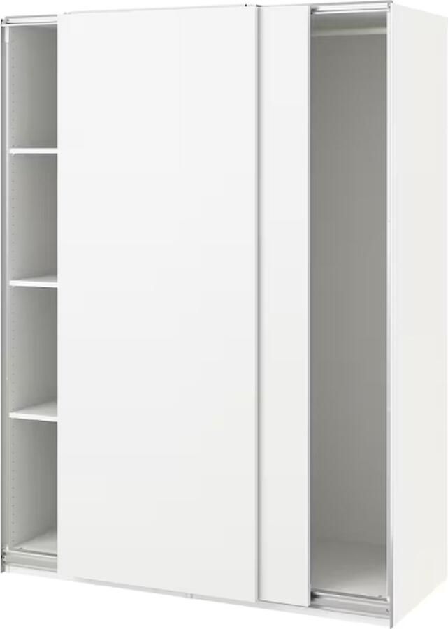 Ikea PAX HASVIK Kledingkast wit wit 150x66x201 cm incl. LEVERING en MONTAGE
