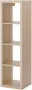 Ikea KALLAX Open kast Wit Gelazuurd Eikeneffect 42x147 cm Woonkamer Slaapkamer Solide uitstraling Aan De Muur Of Op De Grond Gladde Oppervlakken En Afgeronde Hoeken Geven Een Kwaliteitsgevoel Spaanplaat Hardboard Acrylverf - Thumbnail 1