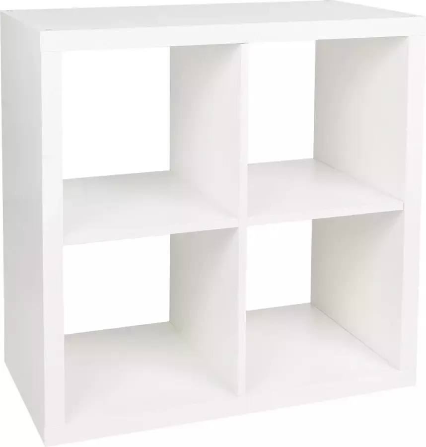 Ikea Witte boekenkast met vier planken 77X77 cm KALLAX