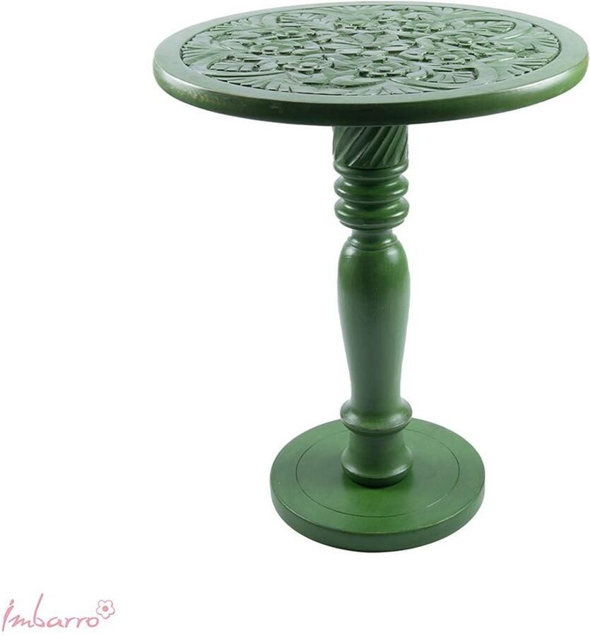 Imbarro Home & Fashion Imbarro Fashion & Home houten bijzettafel Lotta Green 44 x 55 cm hoog