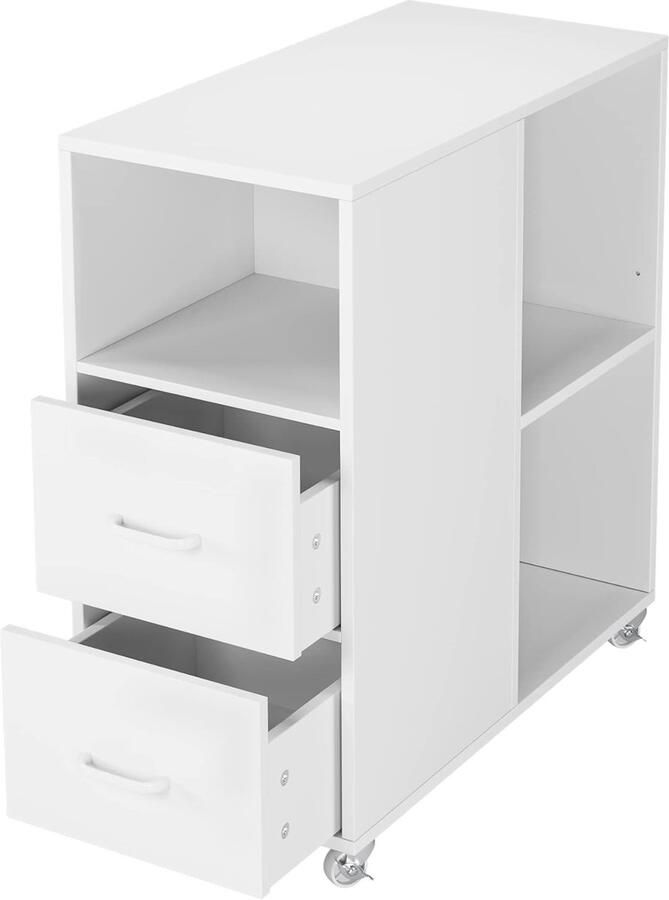 Imperatoris Archiefkast Kantoorkast Ladeblok Bureau Dossierkast Bureaukast Opbergkast Voorraadkast Boekenkast Bijzettafel Armoire de Bureau 30 x 60 x 65 cm Wit