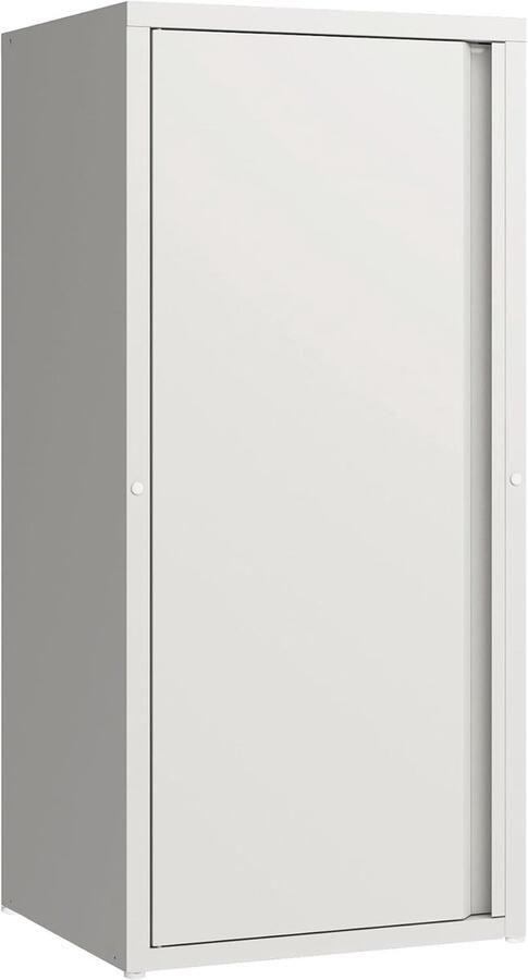 Imperatoris Archiefkast met Deur en 2 Verstelbare Legplanken Kantoorkast Ladeblok Bureau Dossierkast Bureaukast Opbergkast Voorraadkast Boekenkast Bijzettafel Armoire de Bureau 35 x 40 x 88 cm Wit