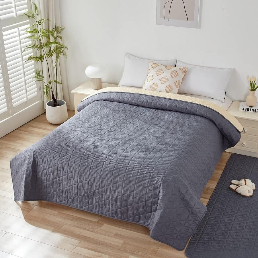 Imperatoris Bankhoes Waterdichte Bankovertrek voor Hond Hondenbed Hondenbedhoes Bankhoezen Bankmeubelbescherming Meubelbankhoes 31 x 33 x 7.5 cm Grijs