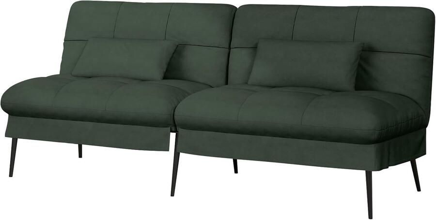 Imperatoris Slaapbank 3-Zitsbank Uitklapbaar Zetelbed Logeerbed Slaapfunctie Hoekbank Bedbank Vouwbed 40 x 174 x 71 cm Groente