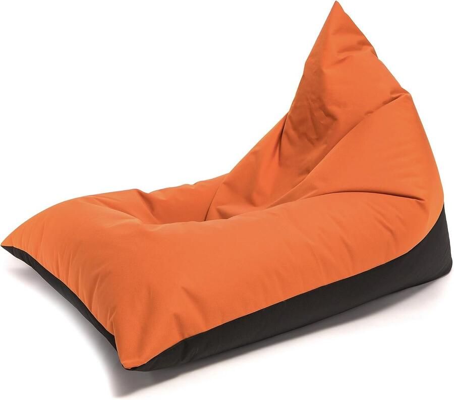 Imperatoris Zitzak M met Polystyreen Vulling Waterbestendige Ergonomische Zitzakken voor Buiten en Binnen Wasbare Zitzak Polyester Oxford voor Volwassenen en Kind Zitzak Lounge 150 x 100 x 30 cm Donker Oranje