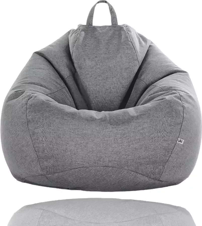 Imperatoris Zitzak Loungestoel Sofa Beanbag HOES voor Volwassenen en kinderen ZONDER Vulling 75*90MC L XL Grijs Grey