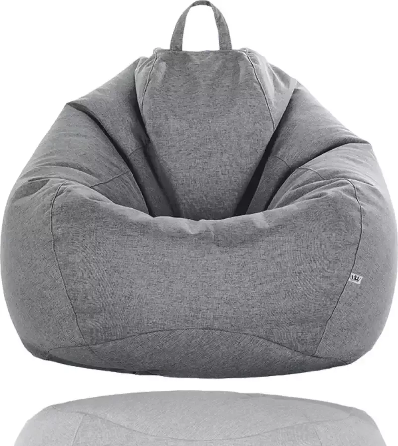 Imperatoris Zitzak Loungestoel Sofa Beanbag voor Volwassenen en kinderen Met Vulling 75*90MC L XL Grijs Grey