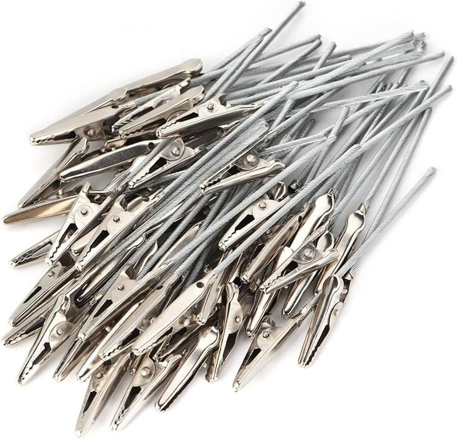 Imperiaal Metalen draad alligator klem 50 stuks alligator clips ambachten staal DIY ambachtelijke draad clip kaart foto memo decoratie
