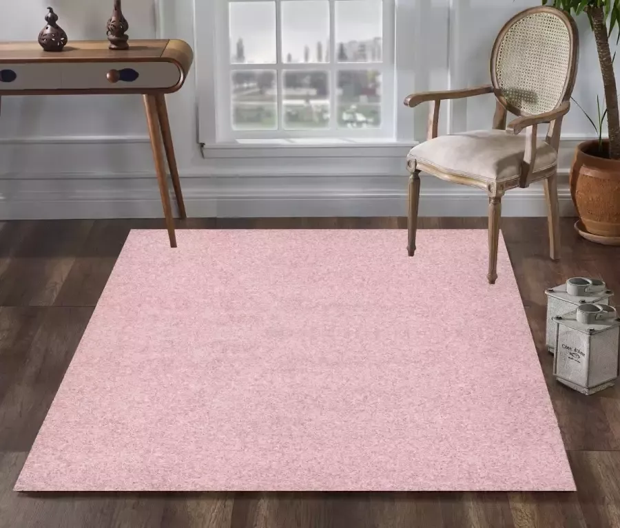 Impression Shaggy Hoogpolig Vloerkleed Licht Roze 60x110cm