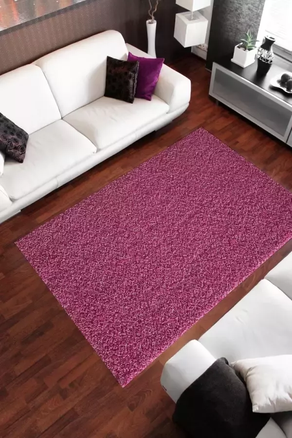 Impression Shaggy Hoogpolig Vloerkleed Roze 80x150cm