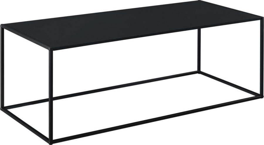 In And Outdoormatch Consoletafel Sophia Bijzettafel Metaal 40x110x50 cm Zwart Mat Stijlvol Design