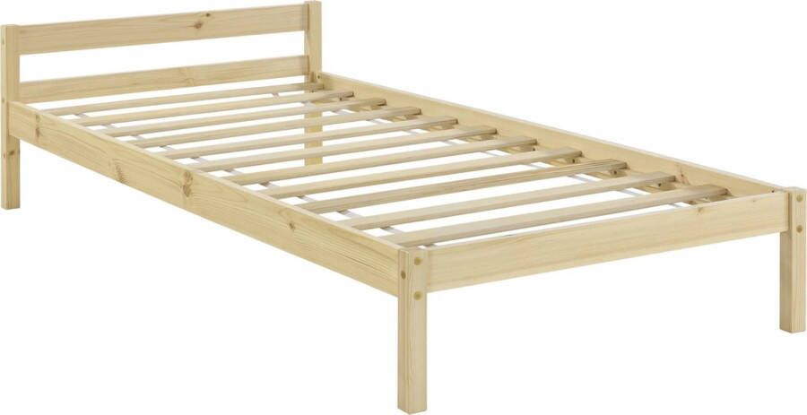 In And Outdoormatch Houten Bed Lamar Massief Grenen en Multiplex 90x200 cm Houtkleurig Klassiek Design