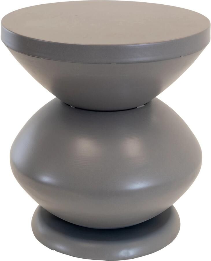 In And Outdoormatch Bijzettafel Ø35x37 cm Staalgrijs Staal