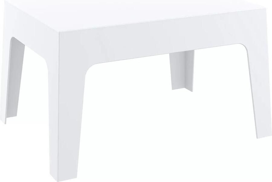 In And Outdoormatch Bijzettafel box Jasen Wit Klassiek Laptoptafel Ontbijt Bed Rond