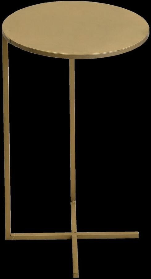 In And Outdoormatch Bijzettafel Goud Ø35x60 cm Staal