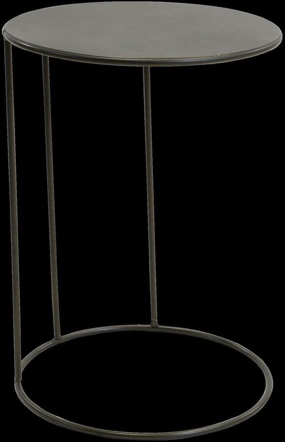 In And Outdoormatch Bijzettafel Zwart Ø40x54 5 cm Staal