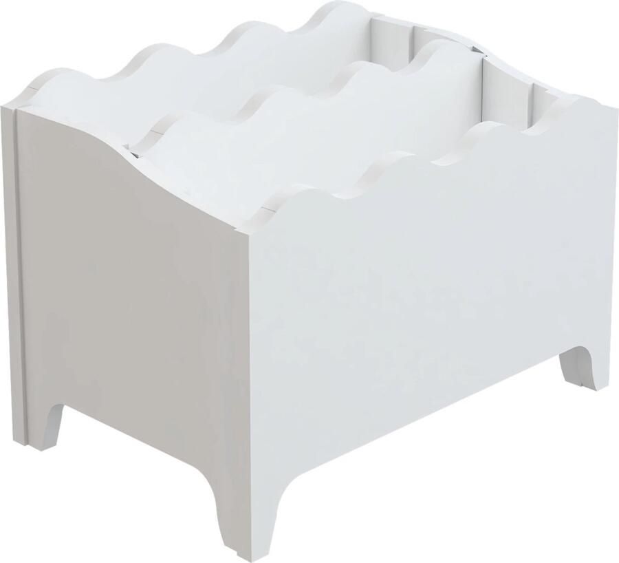 In And Outdoormatch Boekenkast Rivie Spaanplaat 35x50x33cm Wit