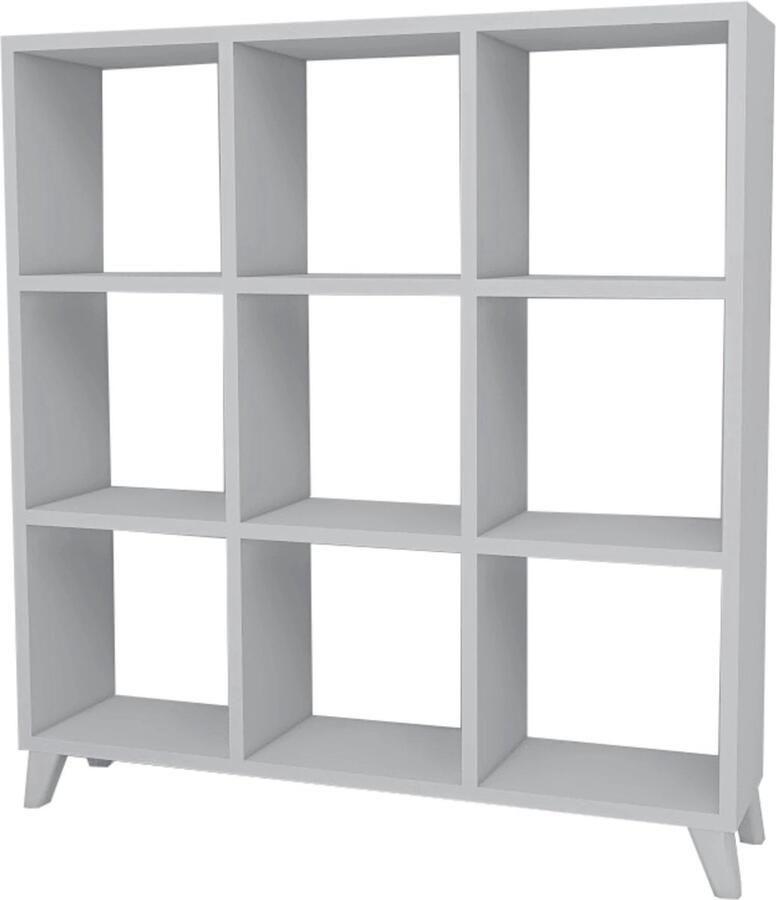 In And Outdoormatch In En OutdoorMatch Boekenkast Ully Spaanplaat 100x88x20cm Wit