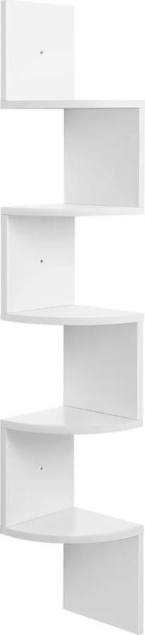 In And Outdoormatch Boekenkast Warren 5 lagen Boekenkast Woonkamer slaapkamer en kinderkamer Hout MDF 20x20x128cm