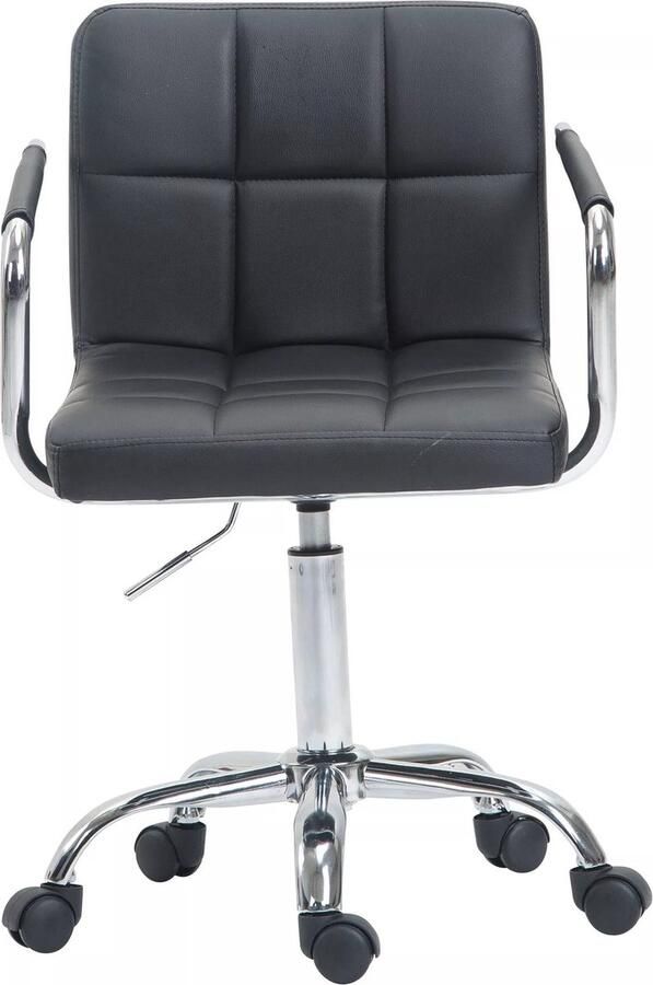 In And Outdoormatch Bureaustoel Loiva Glennie Donkergrijs Kunstleer Voor volwassenen Ergonomische bureaustoel Op wieltjes In hoogte verstelbaar