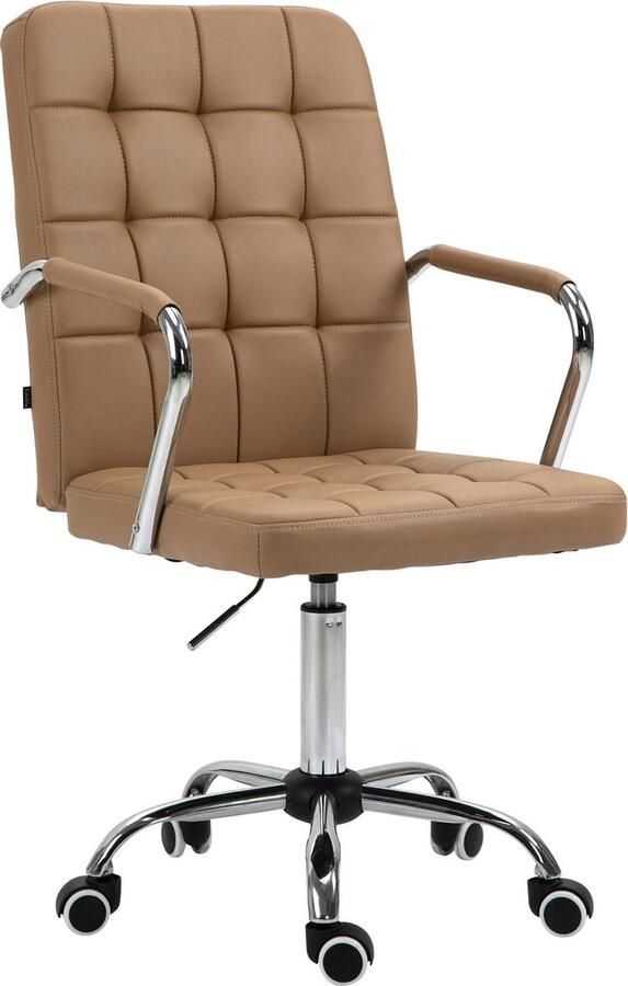 In And Outdoormatch Bureaustoel Malia Kunstleer Gestoffeerde zitting Verstelbaar Luxe uitstraling