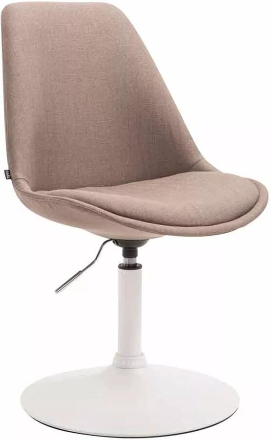 In And Outdoormatch Design Eetkamerstoel Fred taupe Zonder armleuning Met rugleuning Set van 1 Woonkamerstoelen Keukenstoelen 100% polyurethaan