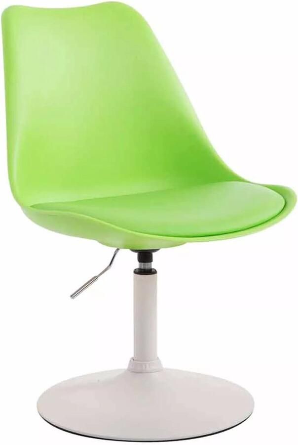 In And Outdoormatch Design Eetkamerstoel Helmer Groen Zonder armleuning Met rugleuning Set van 1 Woonkamerstoelen Keukenstoelen 100% polyurethaan