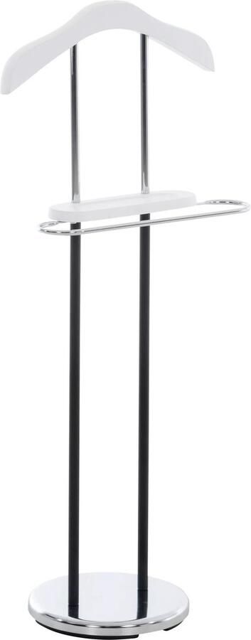 In And Outdoormatch Dressboy Uriah Kledingstandaard Wit chroom Kledingstoel Slaapkamer Metaal