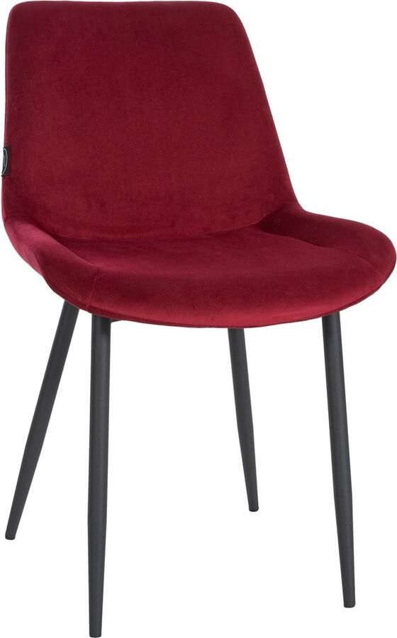 In And Outdoormatch Eetkamerstoel Gabby Rood Fluweel Hoge kwaliteit bekleding Klassieke eetkamerstoel Stijlvolle uitstraling