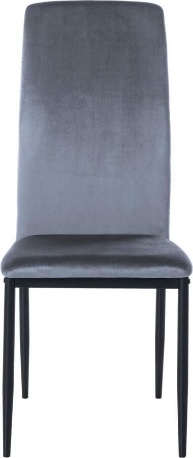 In And Outdoormatch Eetkamerstoelen Romey Set van 4 Fluweel Hoogwaardige bekleding Luxe eetkamerstoelen Moderne look - Foto 2