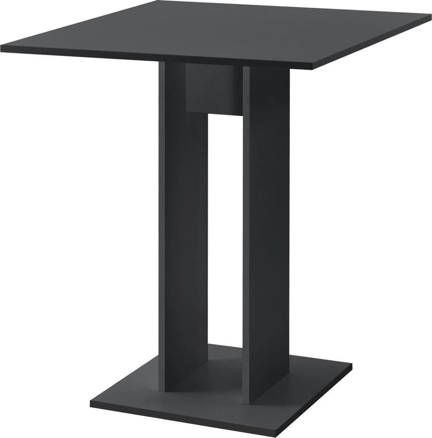 In And Outdoormatch Eettafel Chauncey 65x65x78 cm Donkergrijs Spaanplaat Stijlvol design