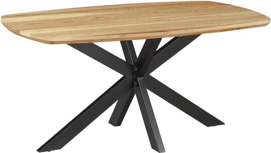 In And Outdoormatch Eettafel Serino 160x90x76cm Eiken Rechthoek Modern Eetkamertafel