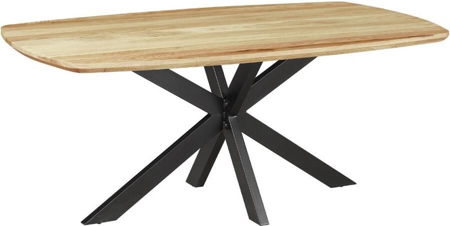 In And Outdoormatch Eettafel Serino 180x100x76cm Eiken Rechthoek Modern Eetkamertafel