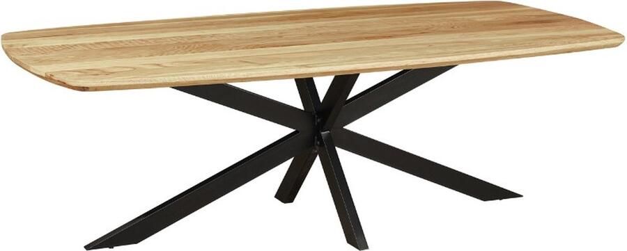 In And Outdoormatch Eettafel Serino 220x110x76cm Eiken Rechthoek Modern Eetkamertafel