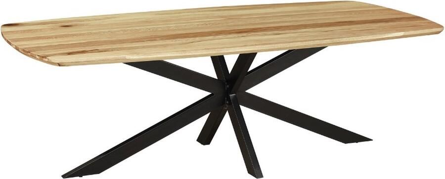 In And Outdoormatch Eettafel Serino 240x110x76cm Eiken Rechthoek Modern Eetkamertafel