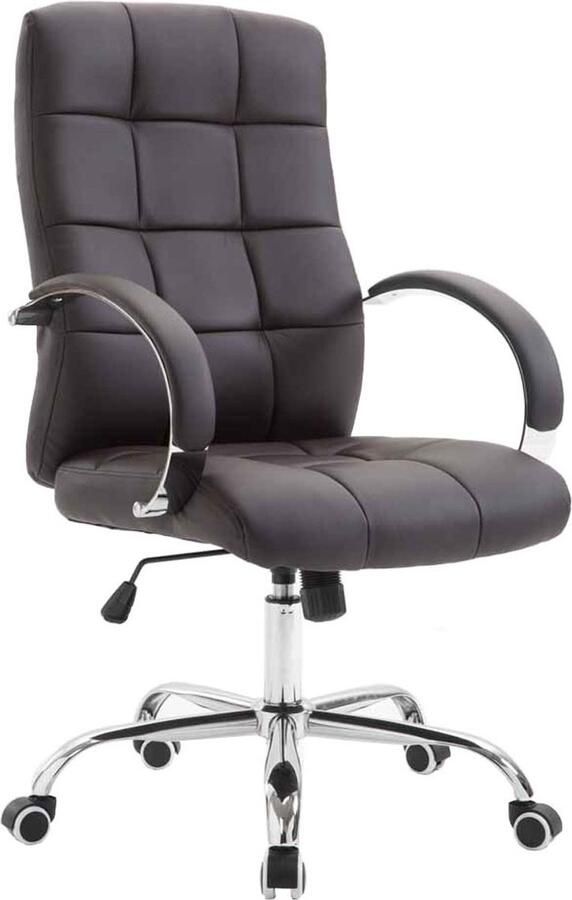 In And Outdoormatch In En OutdoorMatch Bureaustoel Alexander Grijs Kunstleer Hoogwaardige bekleding Luxe bureaustoel Exclusieve uitstraling