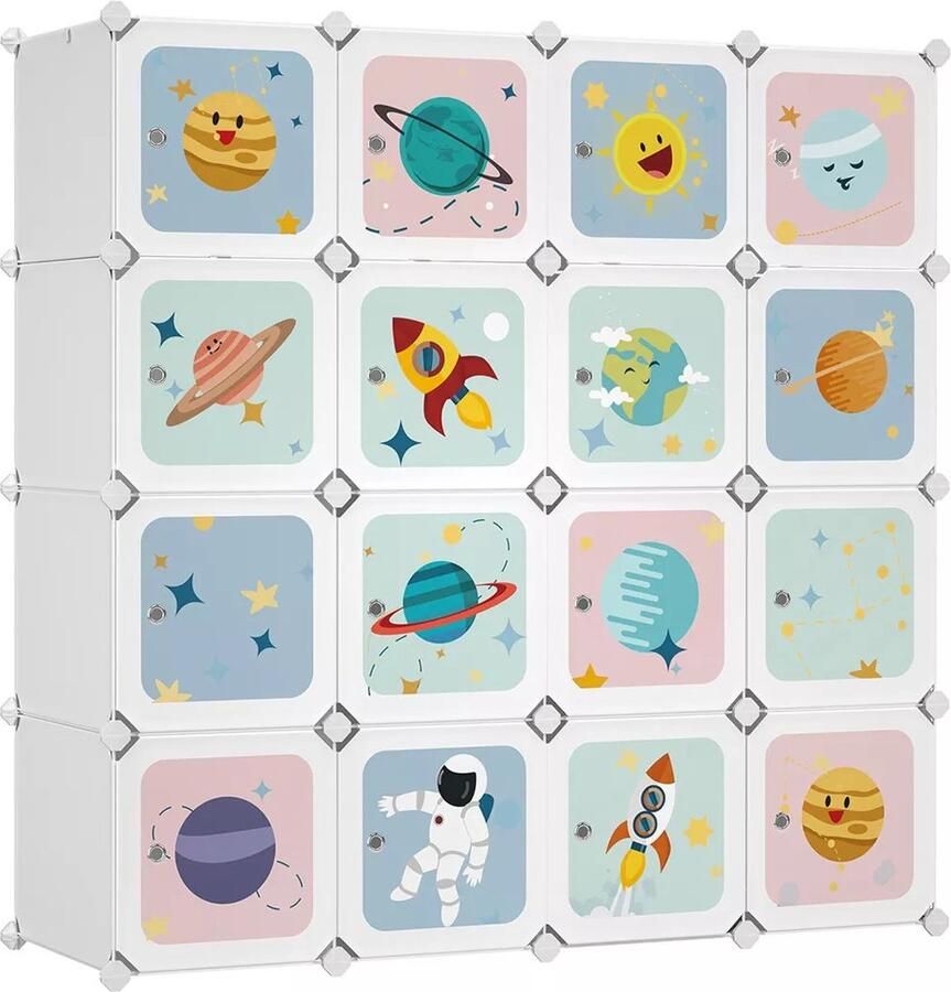 In And Outdoormatch Kledingkast voor Audreanne Kledingkast Opvouwbare stoffen Garderobe-organizer Slaapkamer Kledingrek 123cm