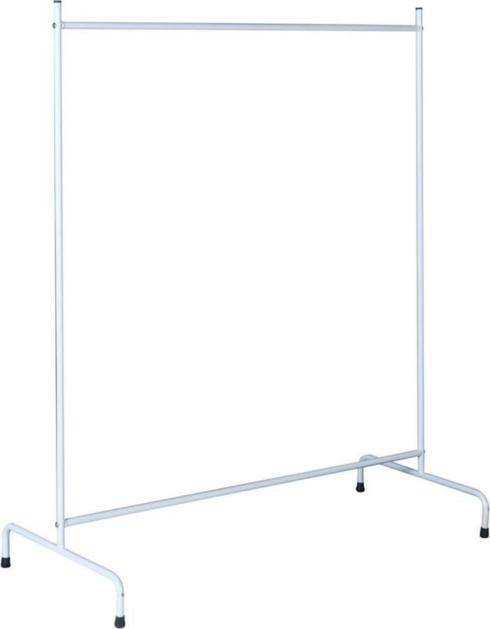 In And Outdoormatch Kledingrek Anne 137x100x45 cm Wit Metaal