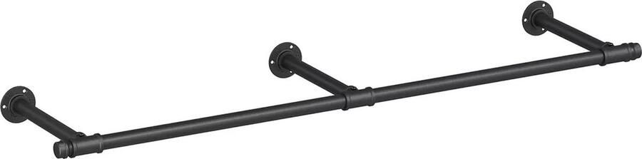 In And Outdoormatch Kledingroedes Thurman Voor aan de muur Garderoberoede Kledingroede Kledingrek 30x170x7cm