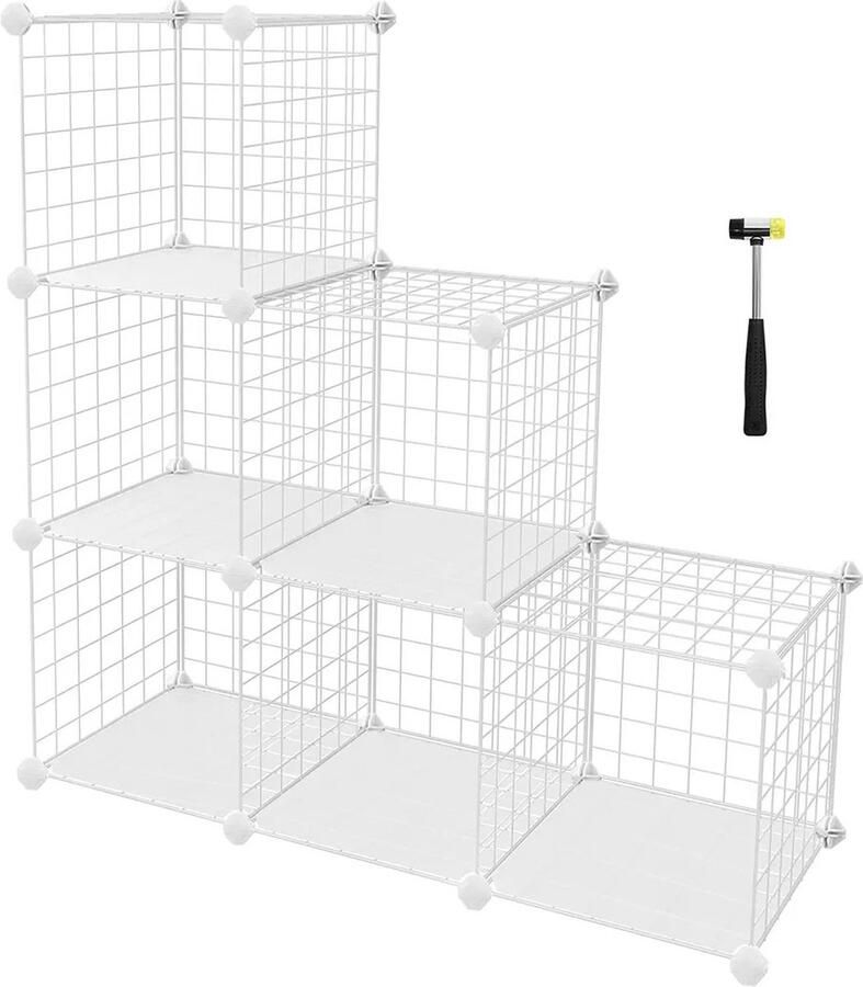 In And Outdoormatch Opbergkast wit Wilbert Voor kinderen en volwassenen Boekenplank Boekenkast Slaapkamer woonkamer Metaal