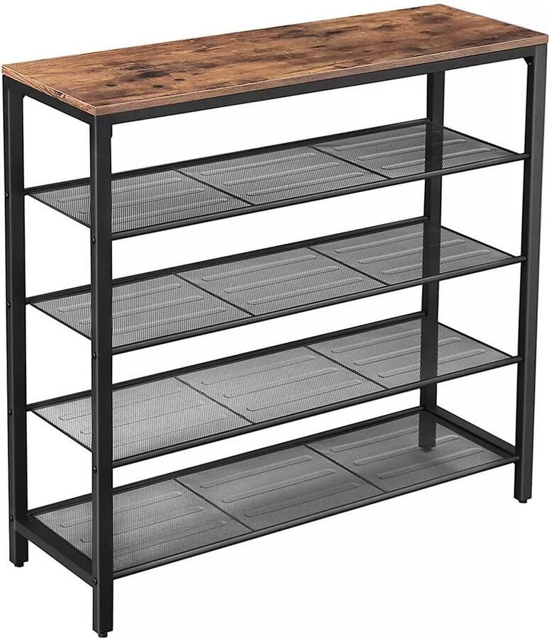 In And Outdoormatch Schoenenrek Sadye Metaal 16-20 paar schoenen Hoogte 92cm Schoenenkast